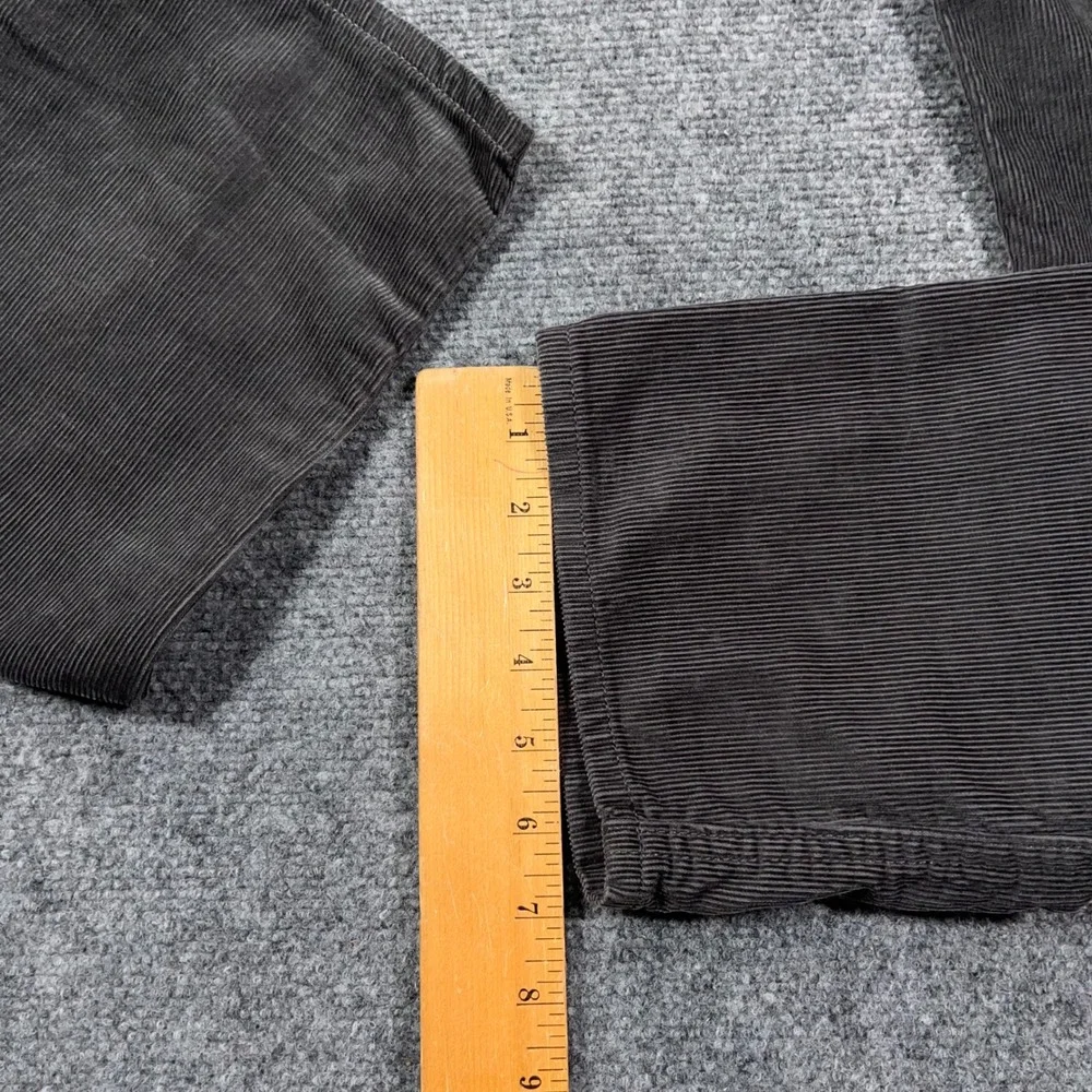 Banana Republic Pima Cotton Corduroy Pants Mens 33x34 Straight Leg Grey Preppy